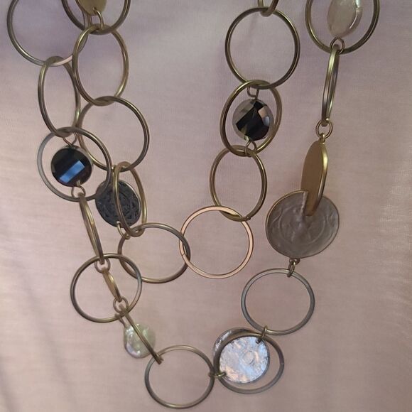 CHICO'S Statement Coin open link necklace - Picture 4 of 6